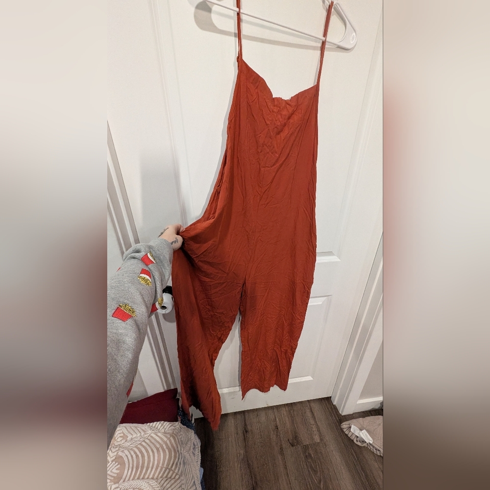 Emery Rose XL Women's Rust Jumpsuit